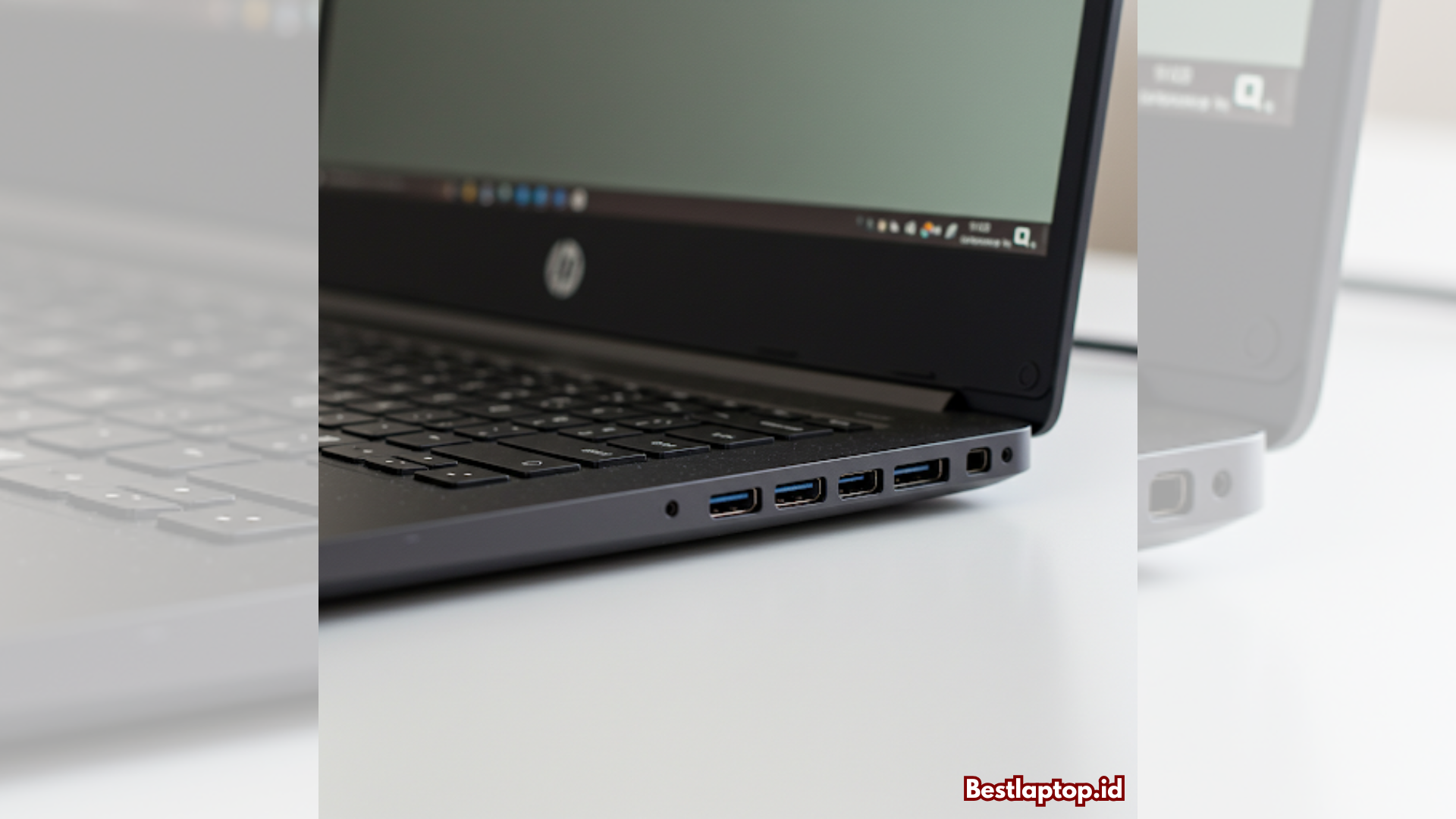 Laptop HP dengan port USB-C​