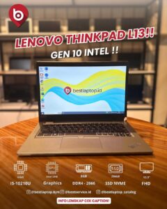 Lenovo ThinkPad L13 – Intel Core i5 Gen 10