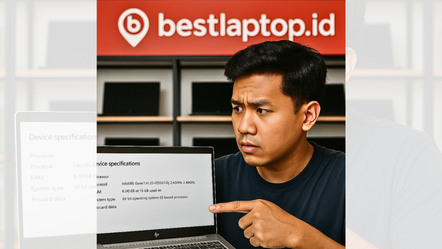 melihat spesifikasi laptop HP